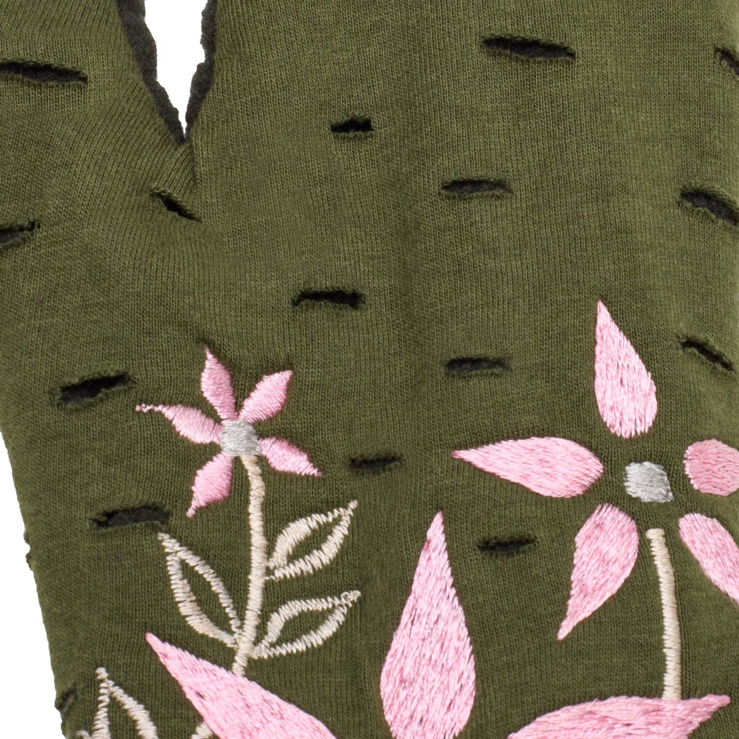 Viola Garden Fingerless Fleece Gloves | Knit Gloves