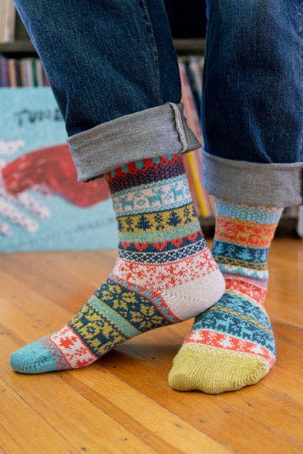 Spritz Crew Socks Sustainably Made Festive Winter Socks