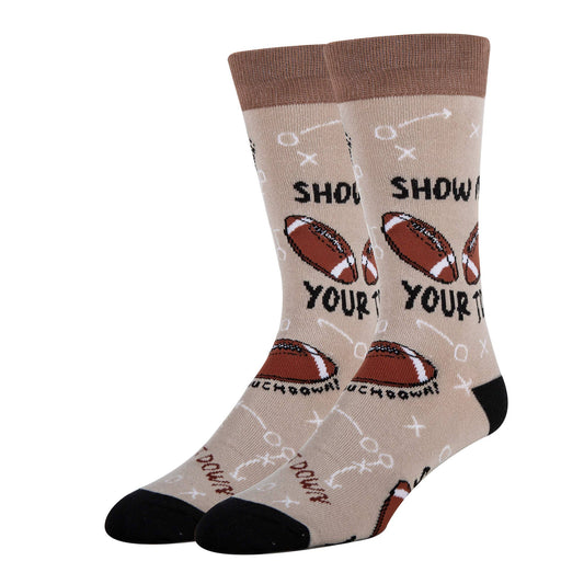TOUCHDOWN MEN'S CREW SOCKS