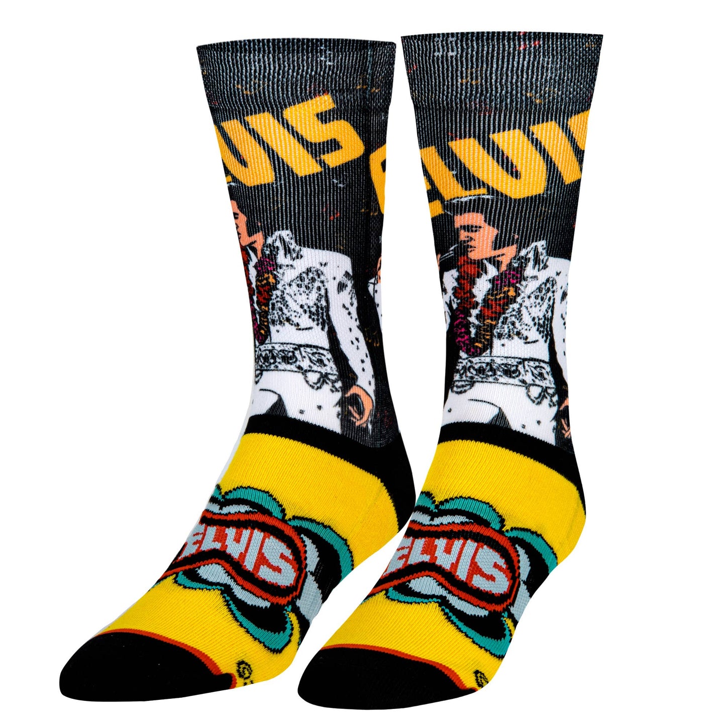 ELVIS PRESLEY THE KING OF ROCK N' ROLL CREW SOCKS