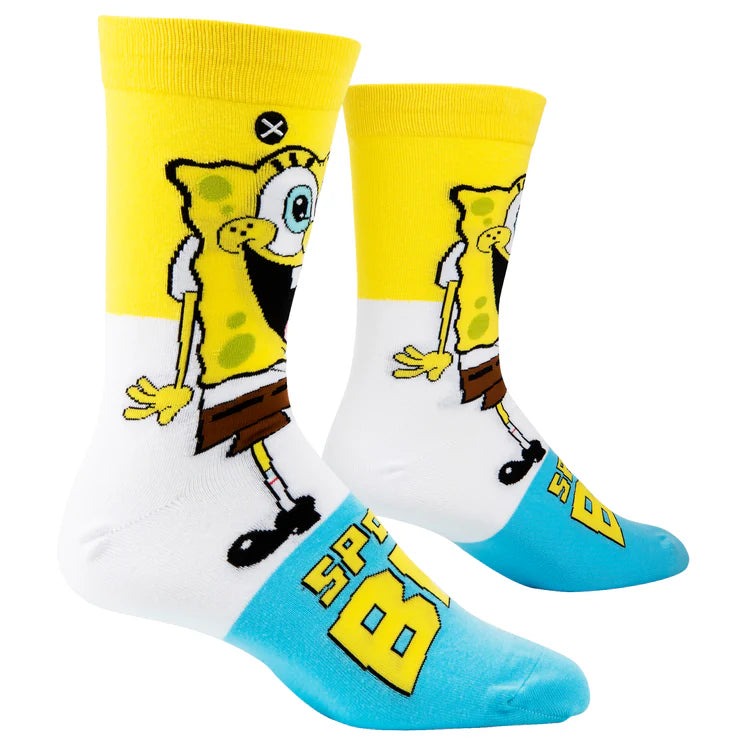 SPONGEBOB SMILE PANTS CREW SOCKS