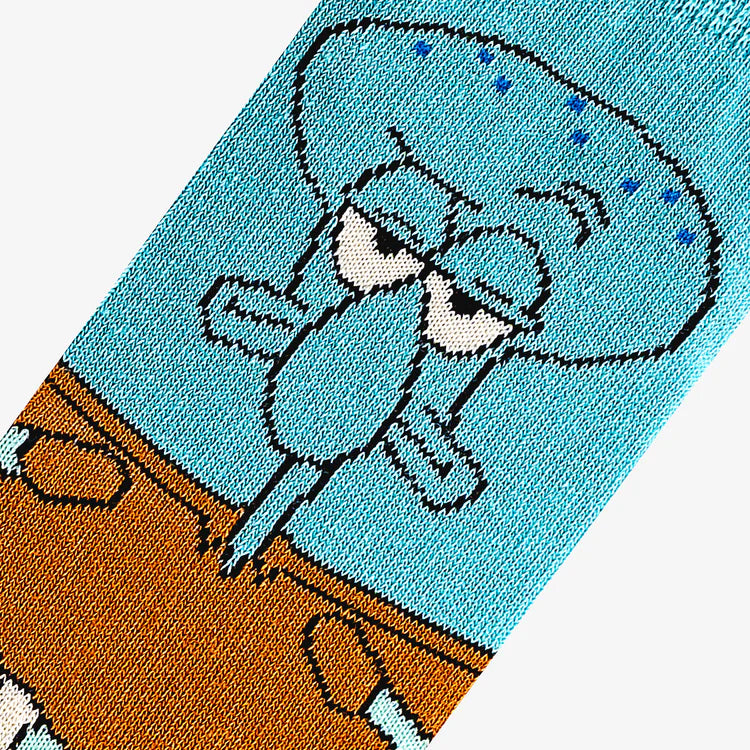 SQUIDWARD & MR. KRABS 360 BIG KIDS CREW SOCKS
