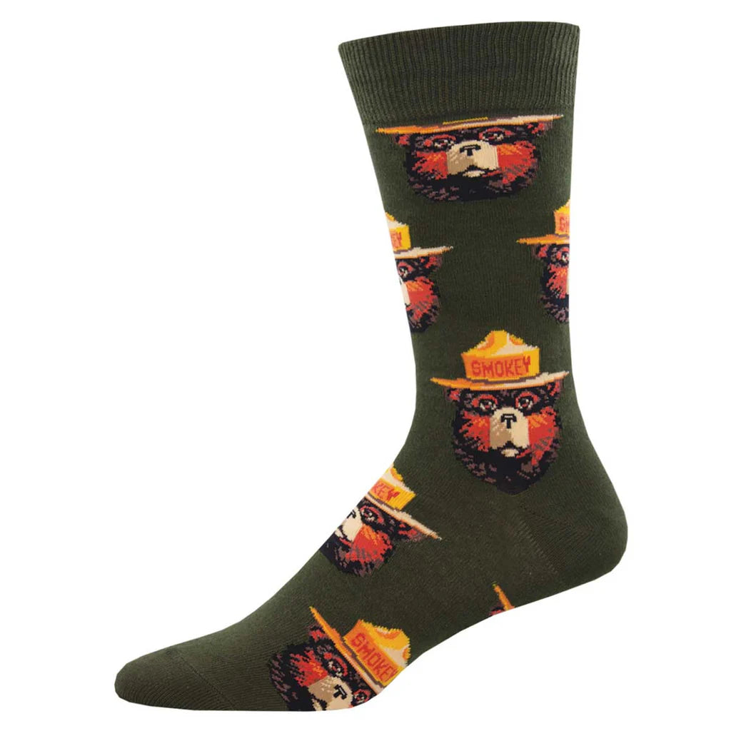 SMOKEY FACE MEN'S CREW SOCKS