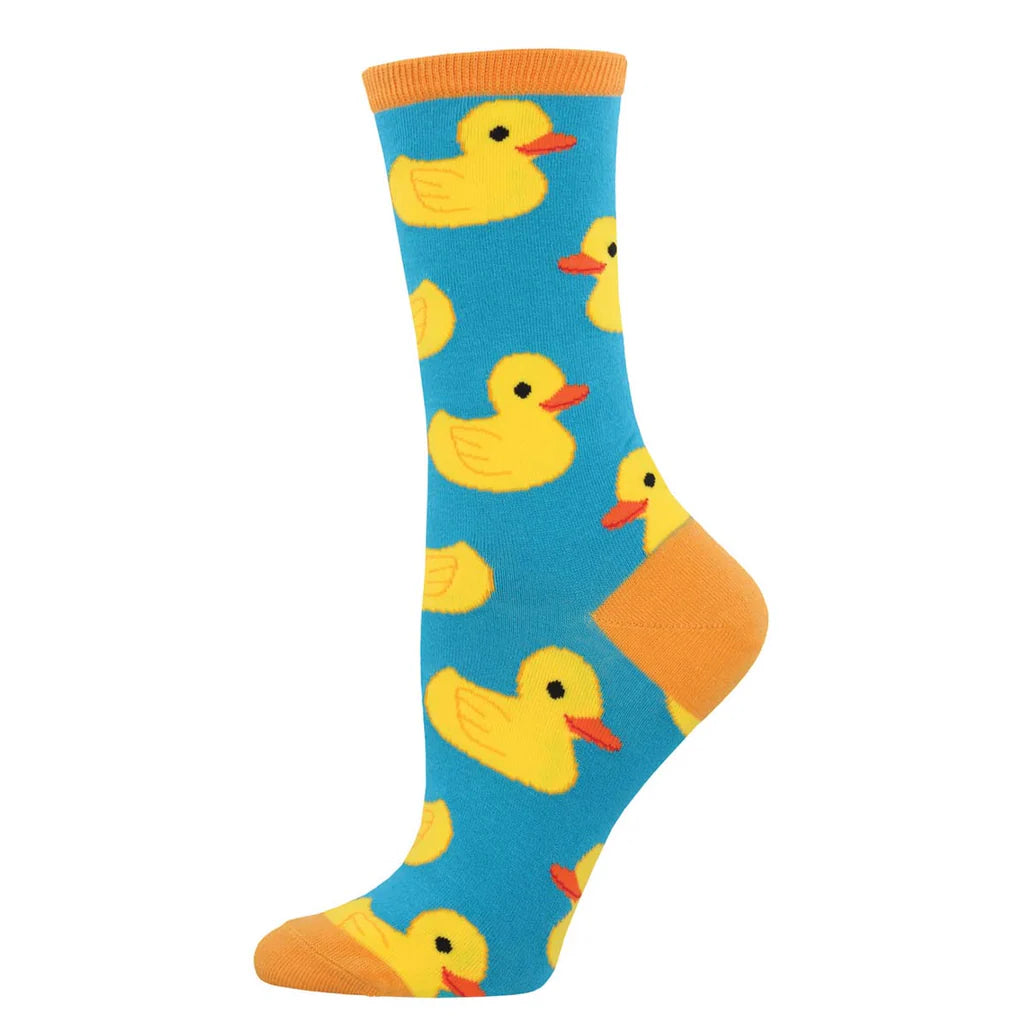 RUBBER DUCKY WOMEN'S CREW SOCKS