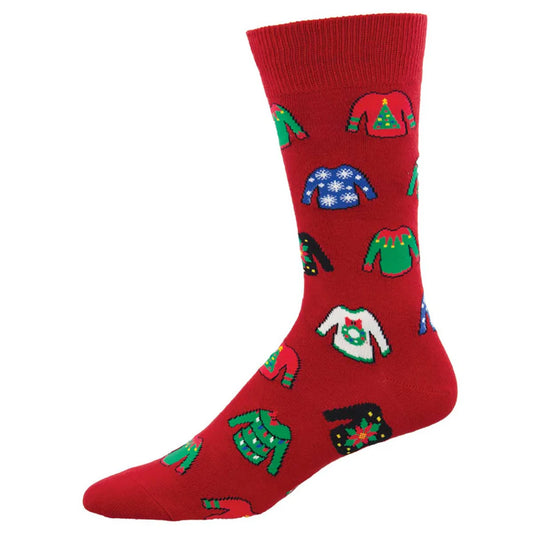 UGLY SWEATERS MEN'S CREW SOCKS
