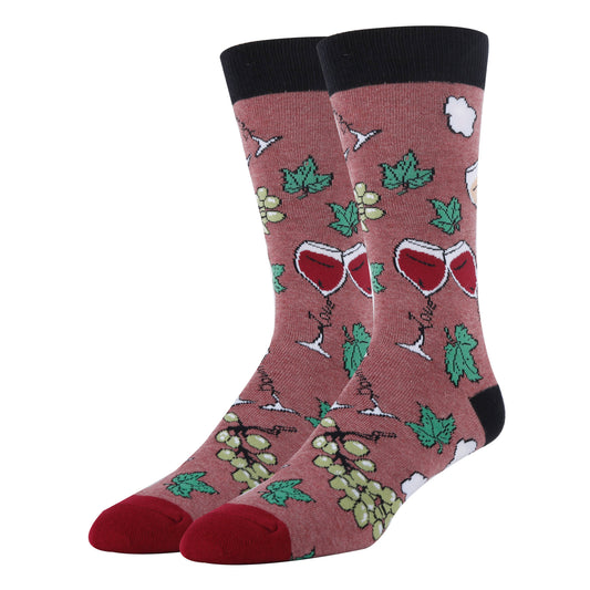 CLOUD WINE MEN'S CREW SOCKS