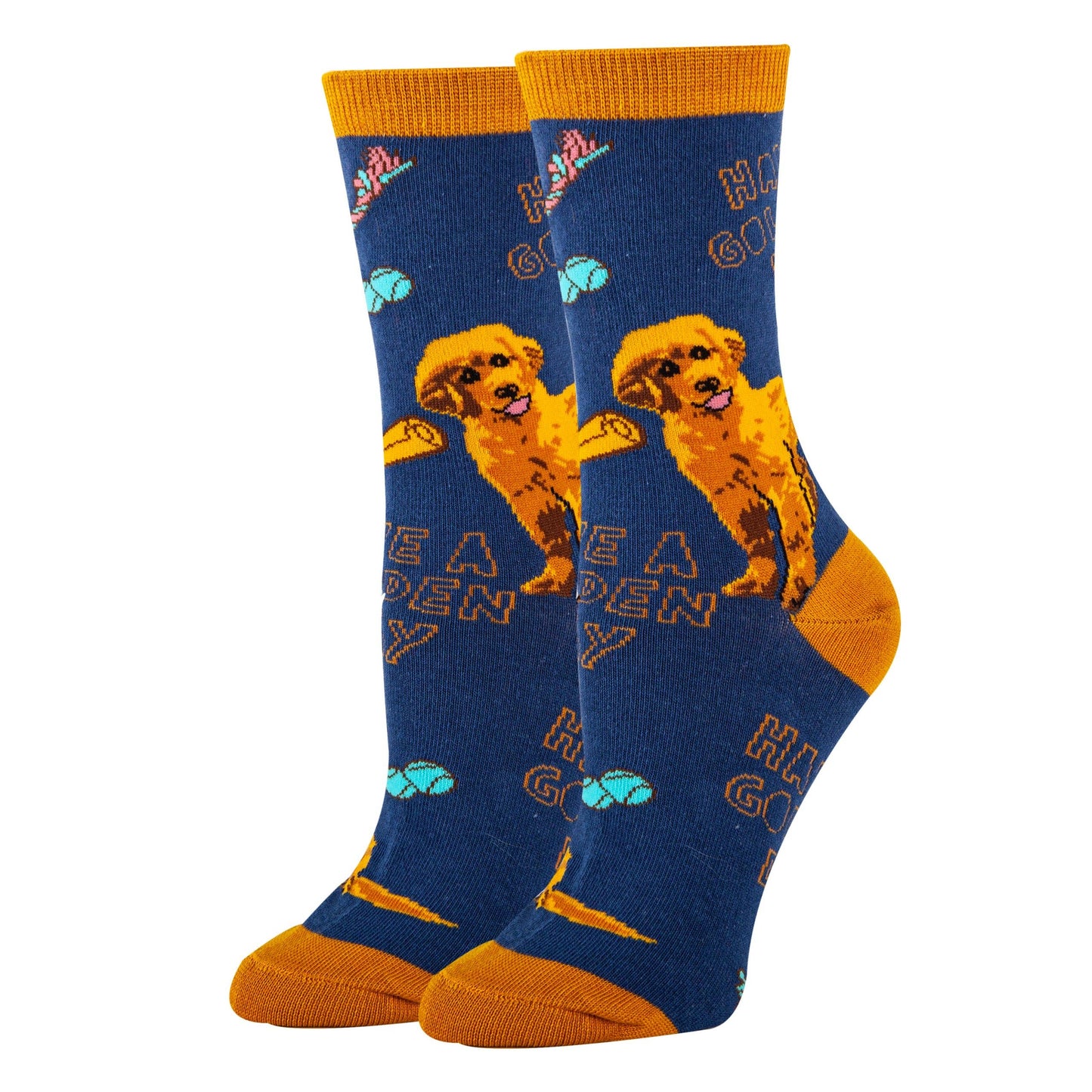 GOLDEN WOMEN'S CREW SOCKS