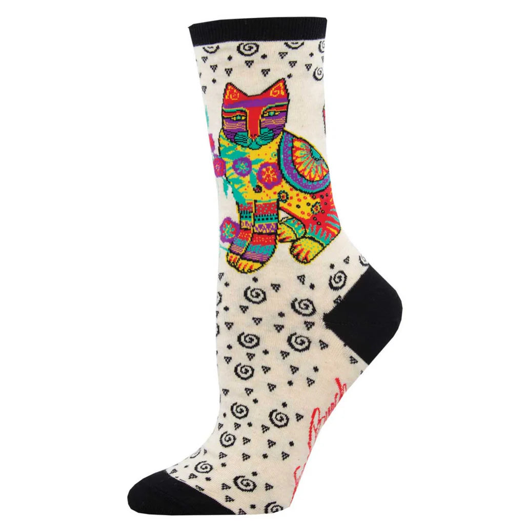 MAYA CAT WOMEN'S CREW SOCKS