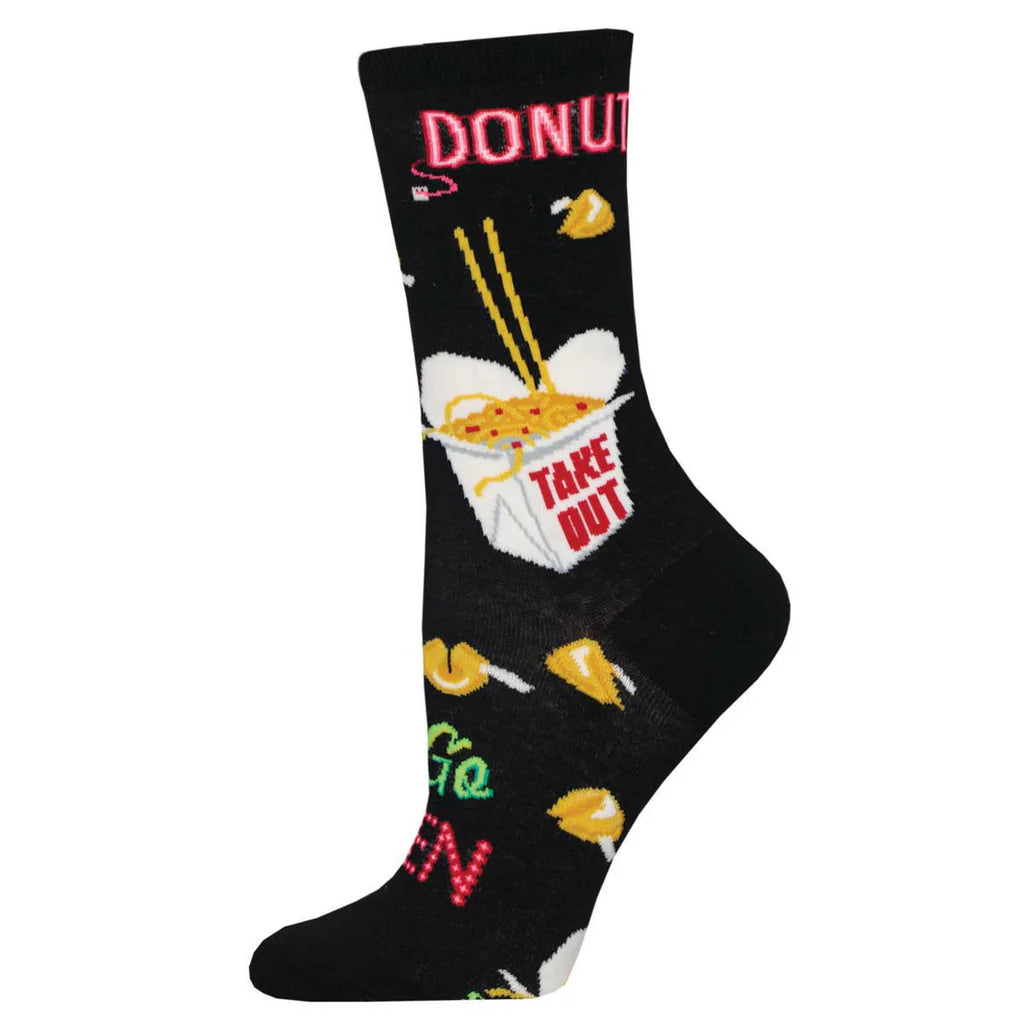 24 HOUR DINER WOMEN'S CREW SOCKS
