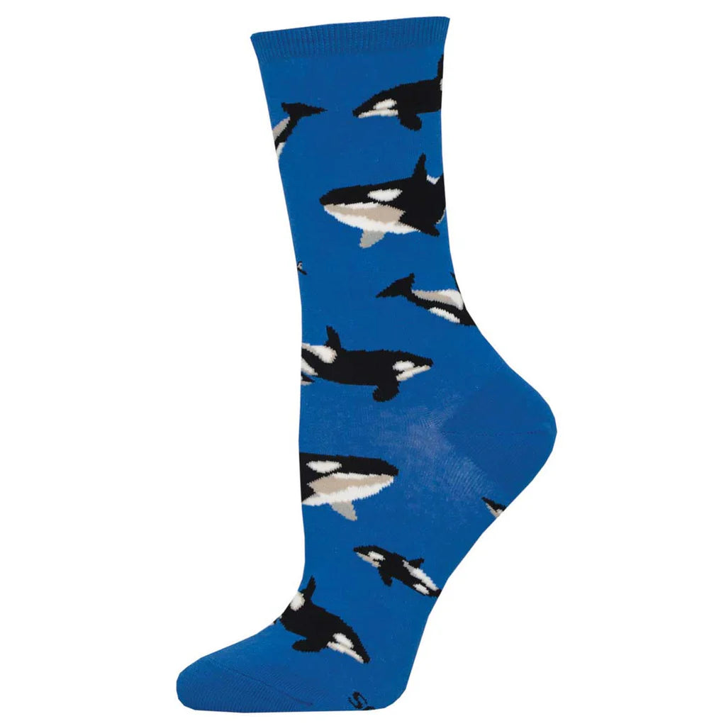WHALE HELLO THERE WOMEN'S CREW SOCKS