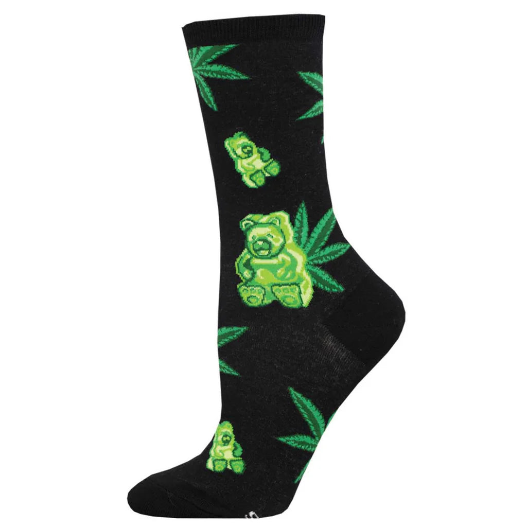 WEED GUMMIES WOMEN'S CREW SOCKS