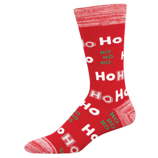 HO HO HO MEN'S CREW SOCKS