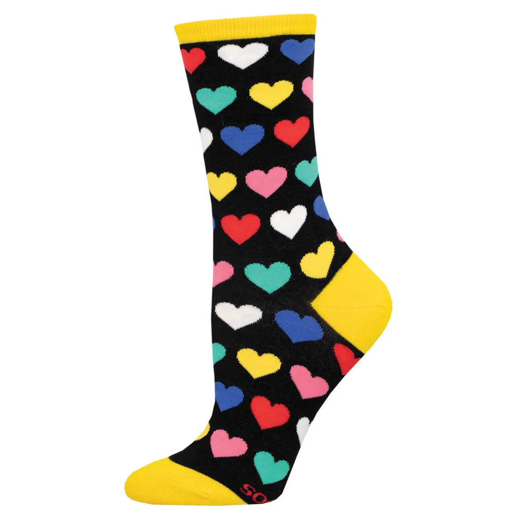 HEART TO HEART WOMEN'S CREW SOCKS