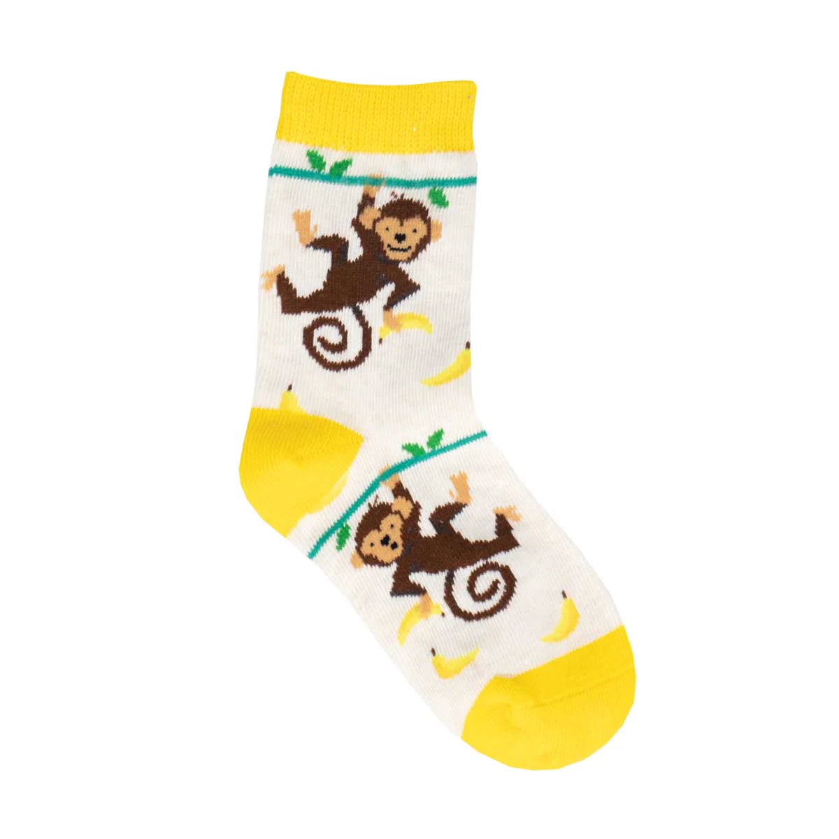 LIL MONKEY KID'S COTTON CREW SOCKS