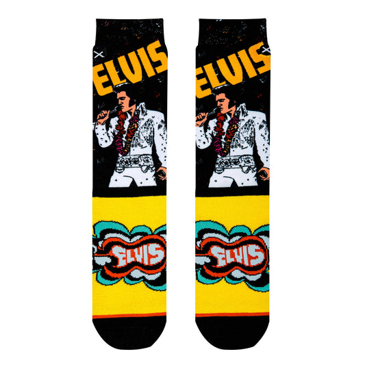 ELVIS PRESLEY THE KING OF ROCK N' ROLL CREW SOCKS