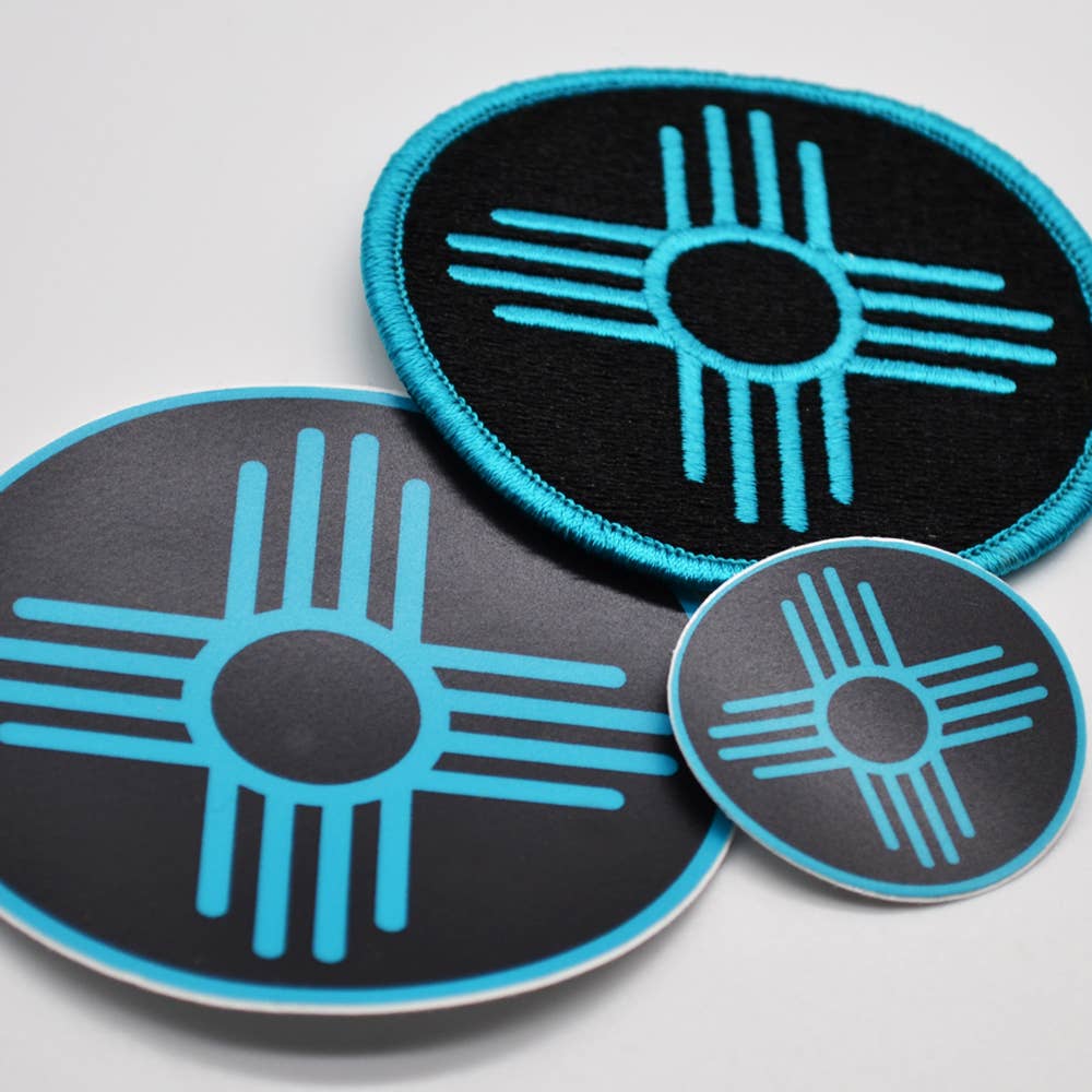 Zia Black Circle - Sticker