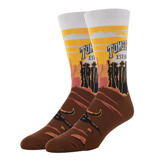 TOMBSTONE MEN'S CREW SOCKS