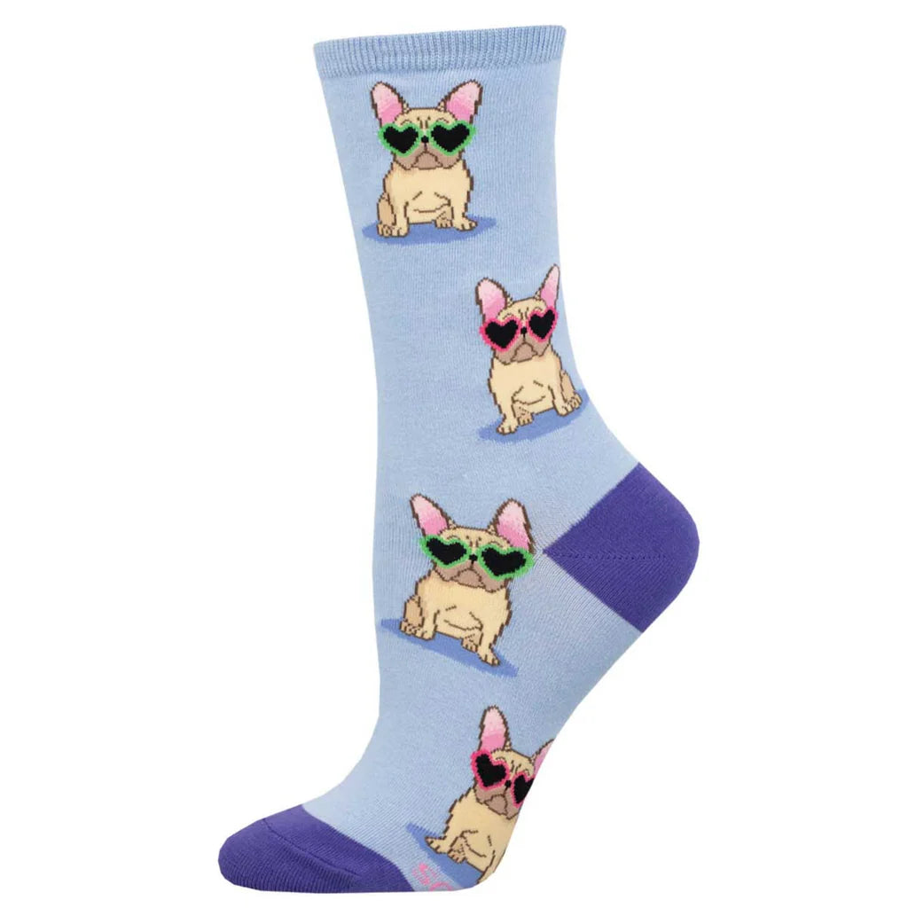 FRENCHIE FASHION WOMEN'A CREW SOCKS