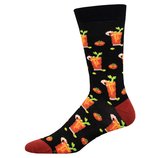 BLOODY GOOD DRINK MEN'S BAMBOO CREW SOCKS