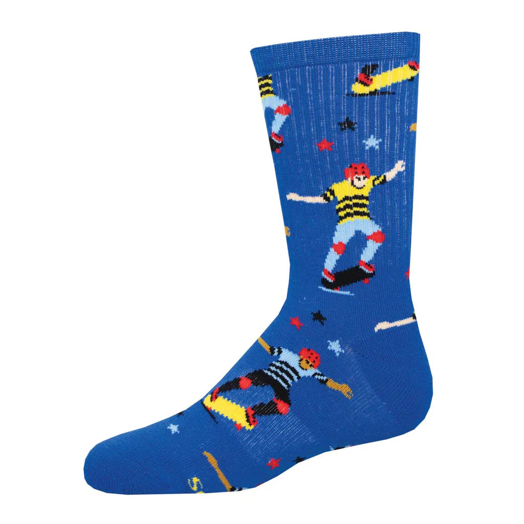 LATER SKATER YOUTH'S ACTIVE CREW SOCKS