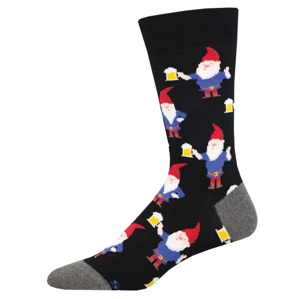 GNOME MORE BEER MEN'S CREW SOCKS
