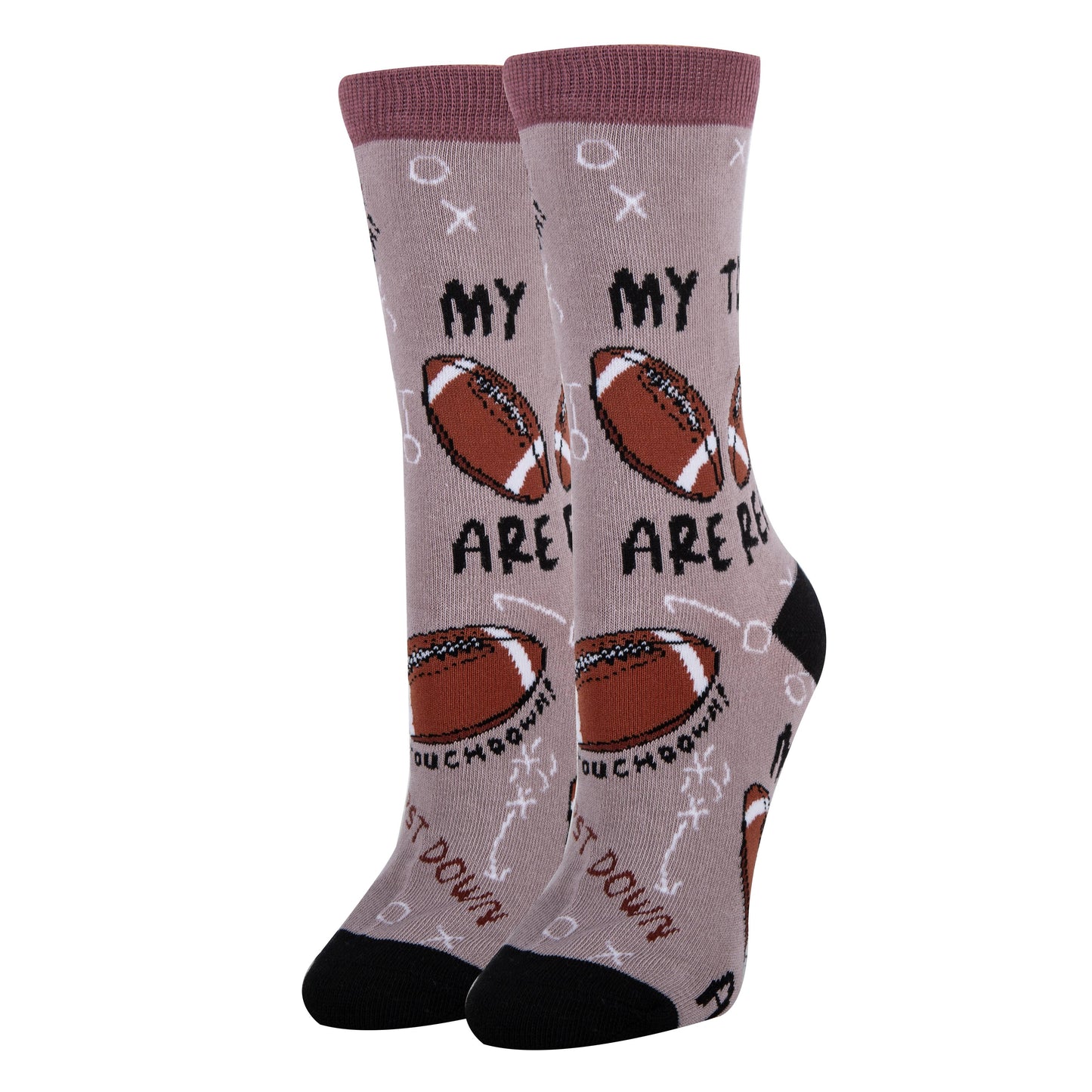 TOUCHDOWN WOMEN'S CREW SOCKS