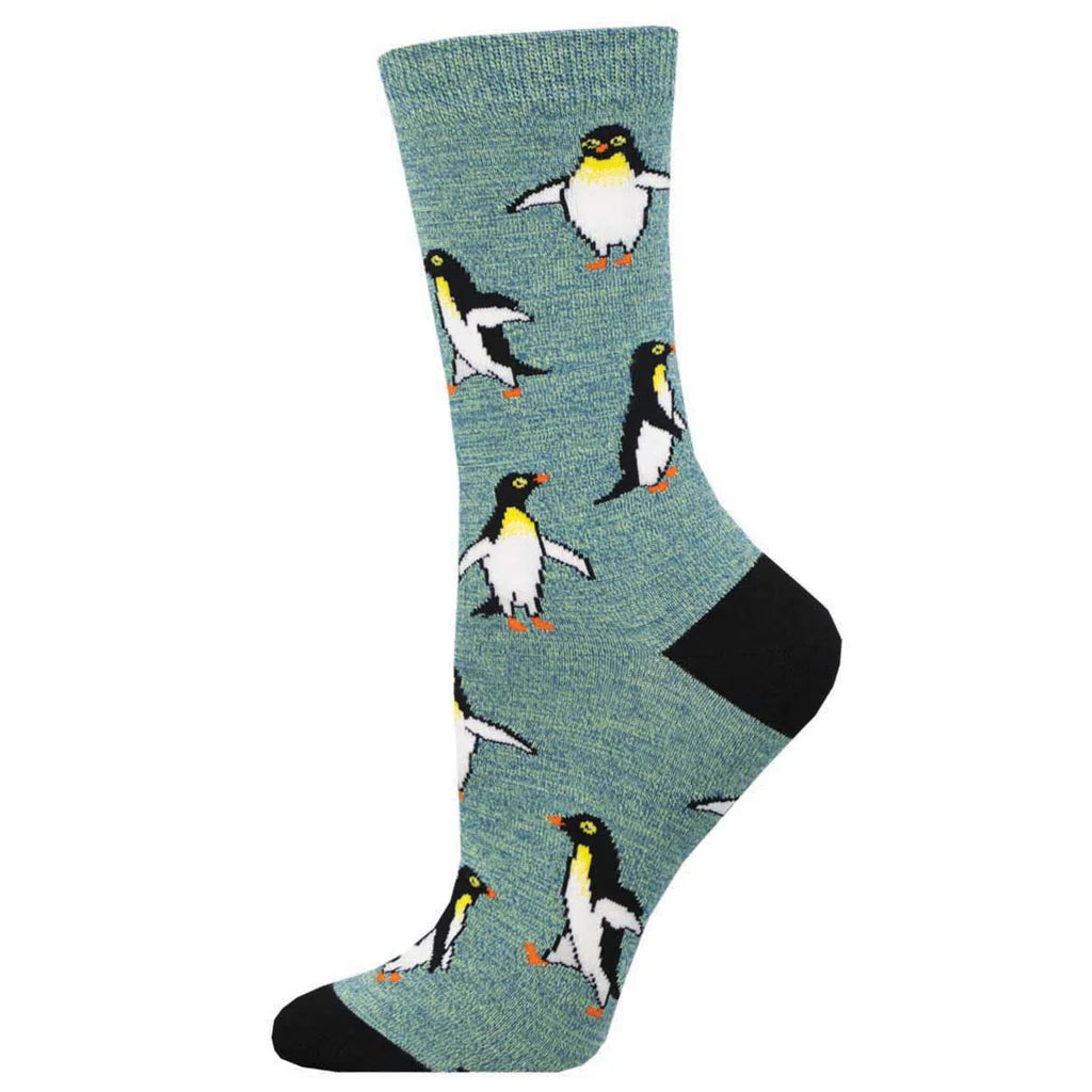PENGUIN PERSONALITY WOMEN'S BAMBOO CREW SOCKS