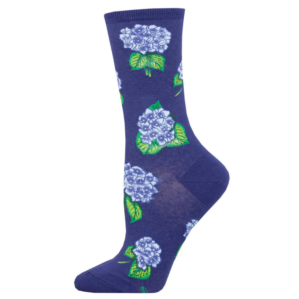 HYDRANGEAS WOMEN'S CREW SOCKS