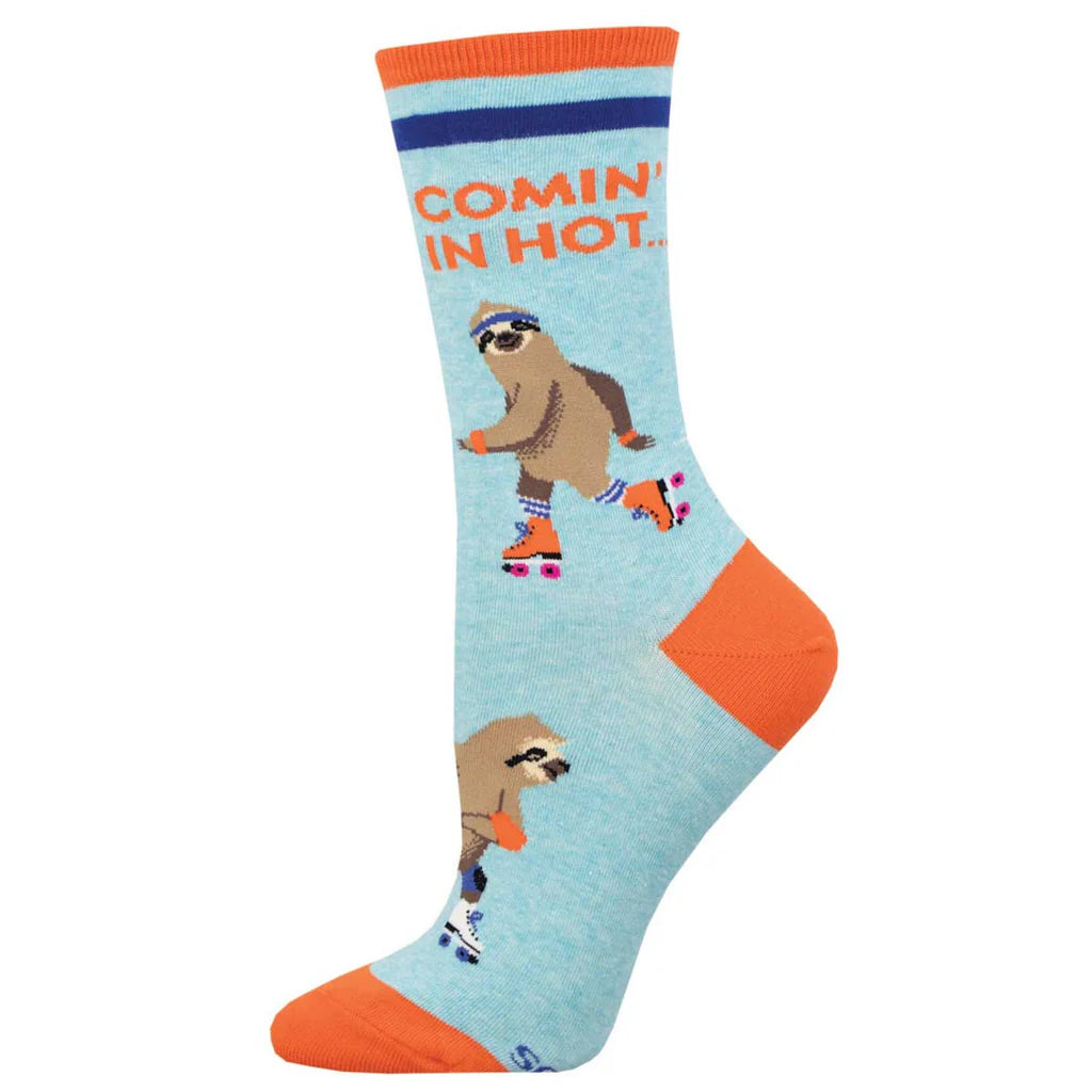 COMIN' IN HOT WOMEN'S CREW SOCKS