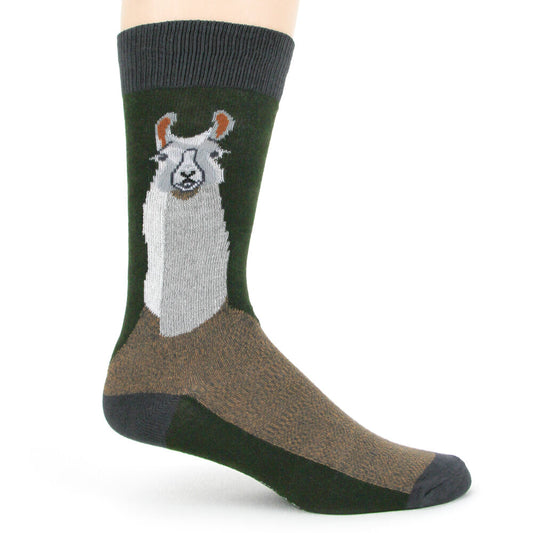 LLAMA MEN'S CREW SOCKS