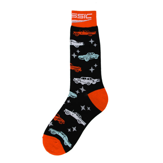 VINTAGE CARS MEN'S CREW SOCKS