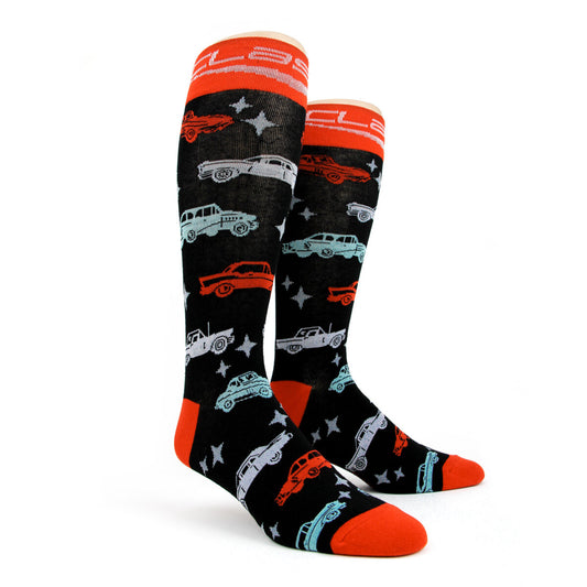 VINTAGE CARS MEN'S CREW SOCKS