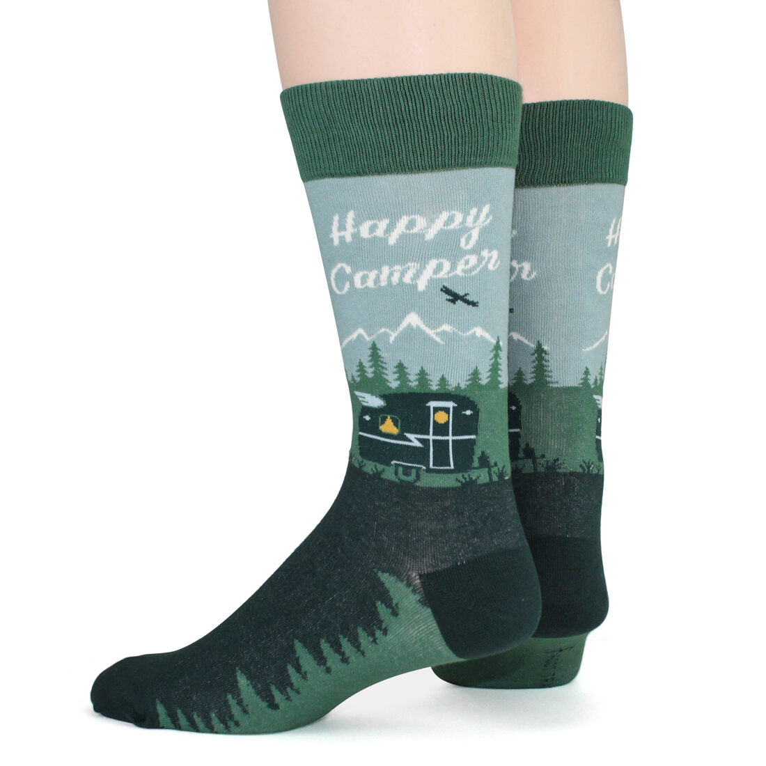 HAPPY CAMPER MEN'S CREW SOCKS