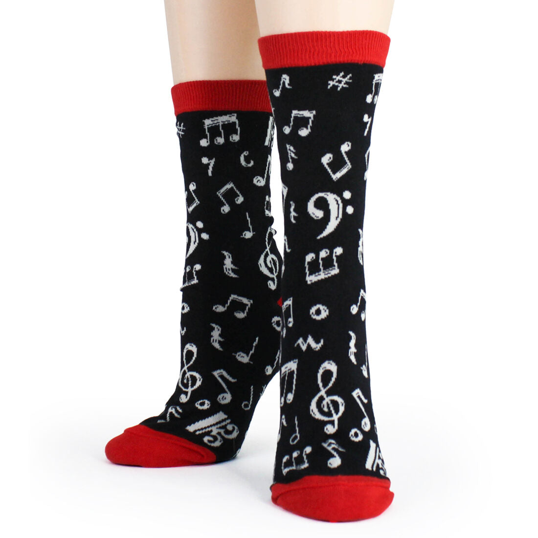 DANCING NOTES WOMEN'S CREW SOCKS
