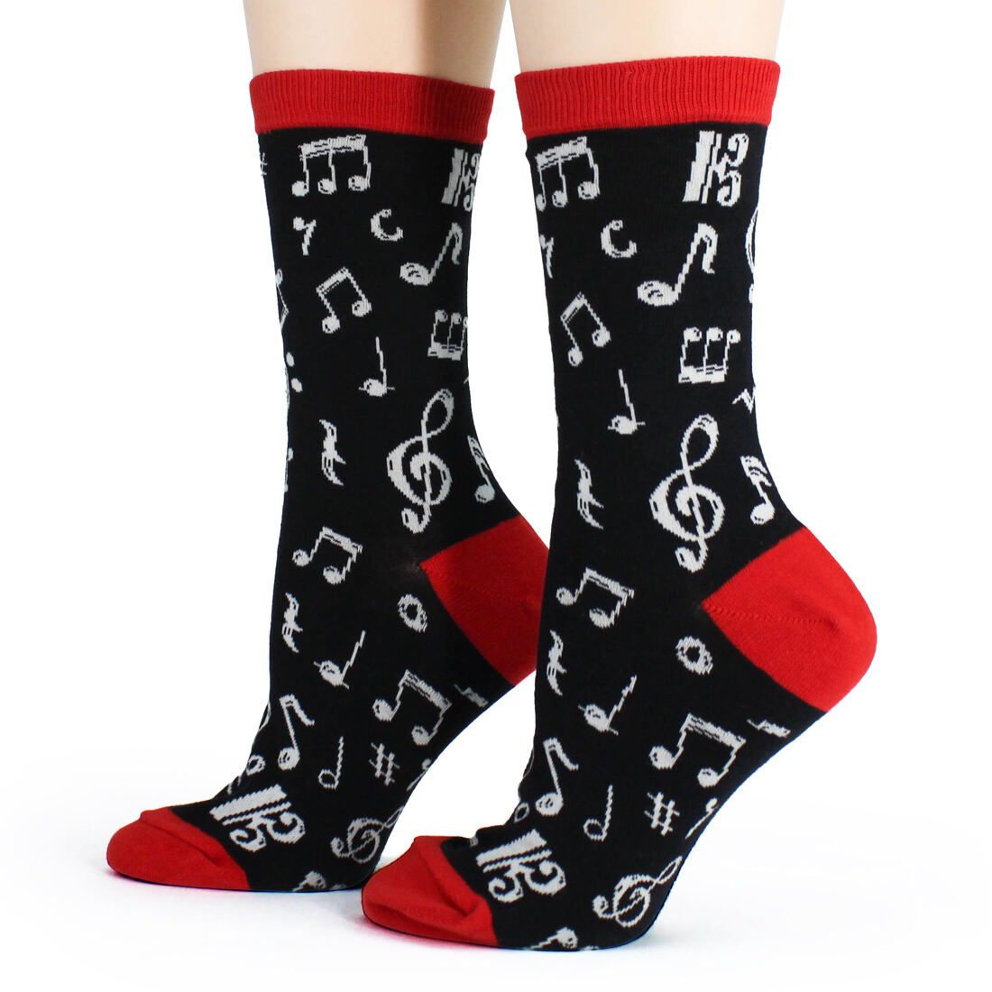 DANCING NOTES WOMEN'S CREW SOCKS