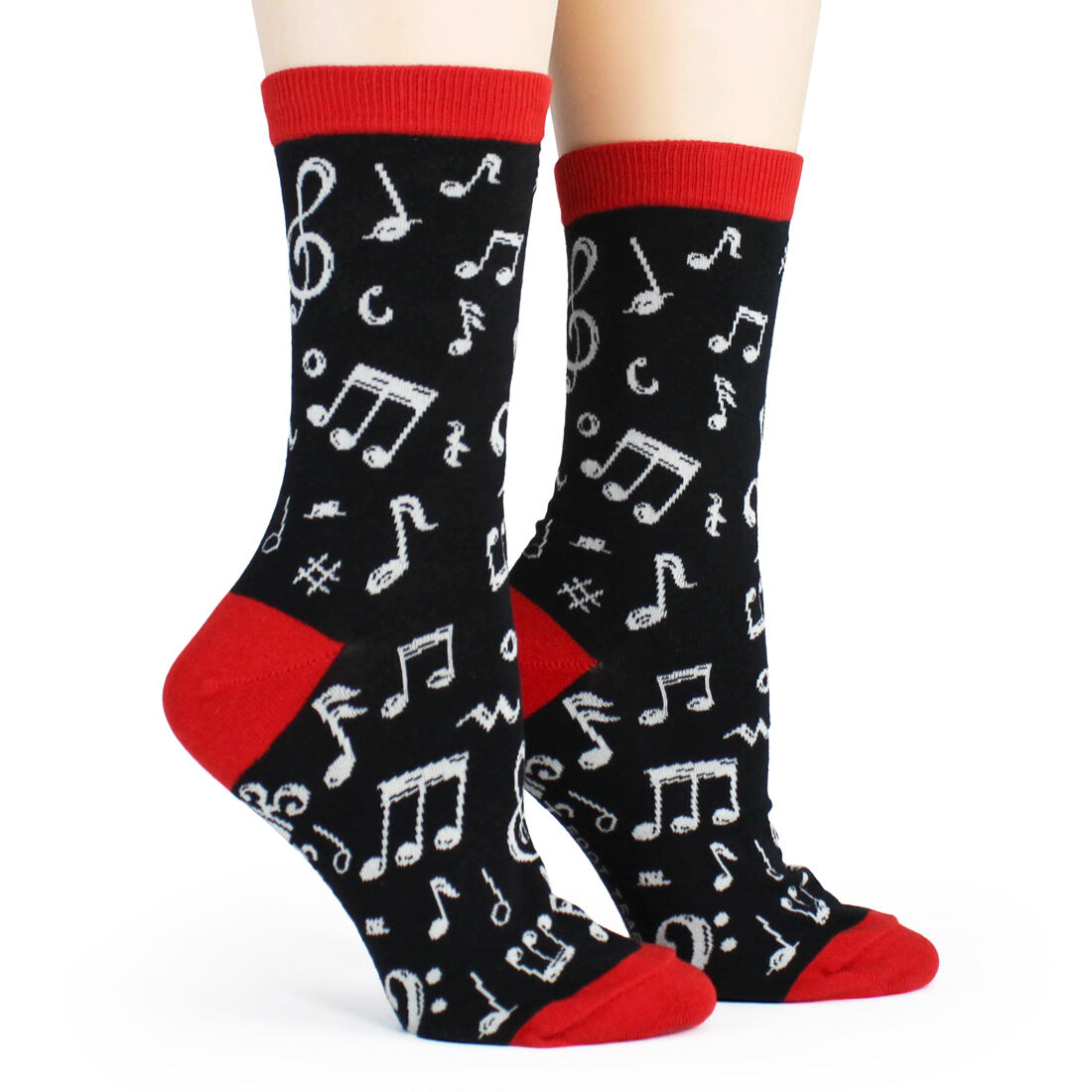 DANCING NOTES WOMEN'S CREW SOCKS