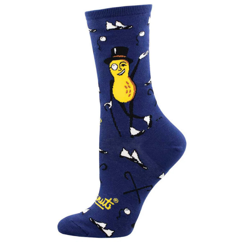 THEY CALL ME MR. PEANUT WOMEN'S CREW SOCKS