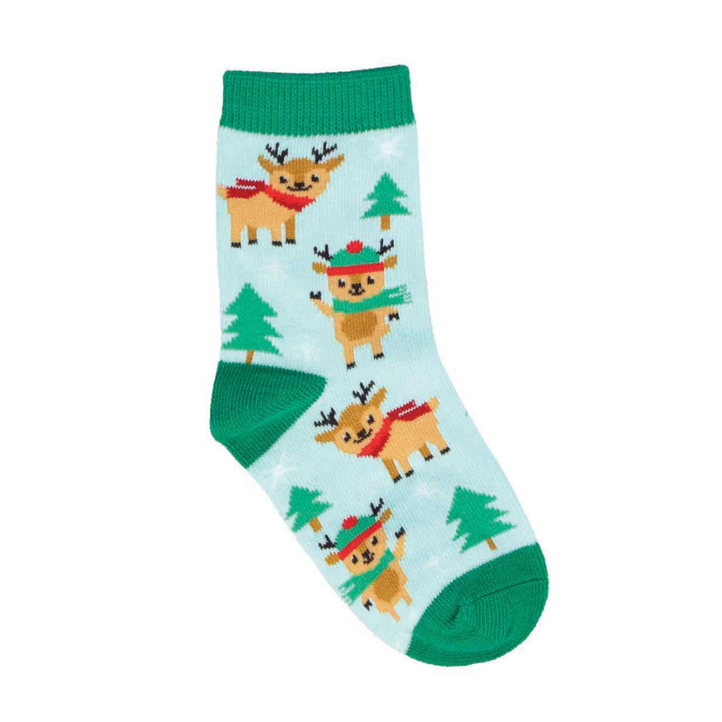REINDEER GAMES KID'S CREW SOCKS