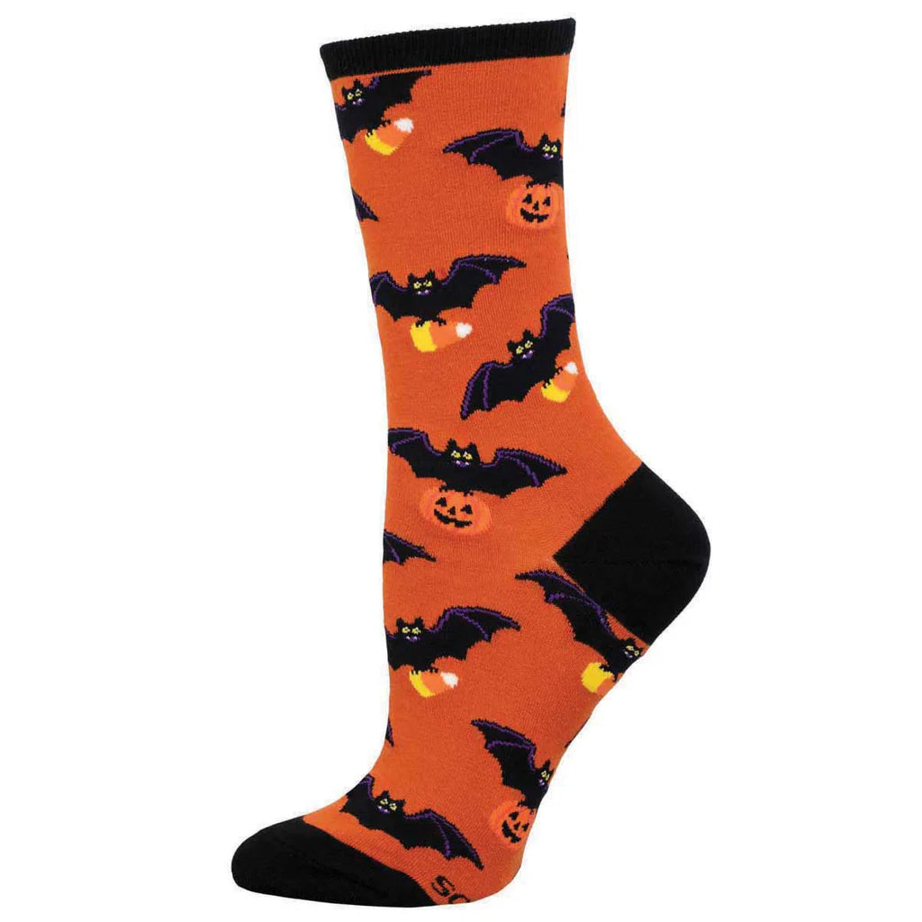 GOING BATTY FOR CANDY WOMEN'S CREW SOCKS