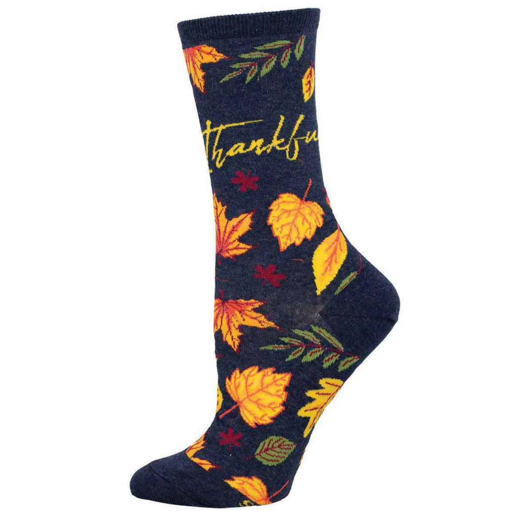 THANKFUL FOR FALL WOMEN'S CREW SOCKS