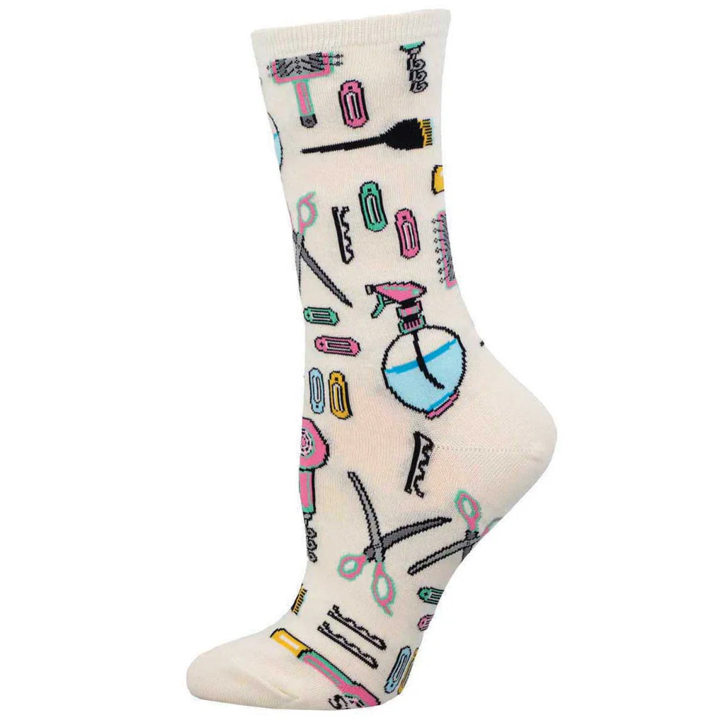 HAIR SALON WOMEN'S CREW SOCKS