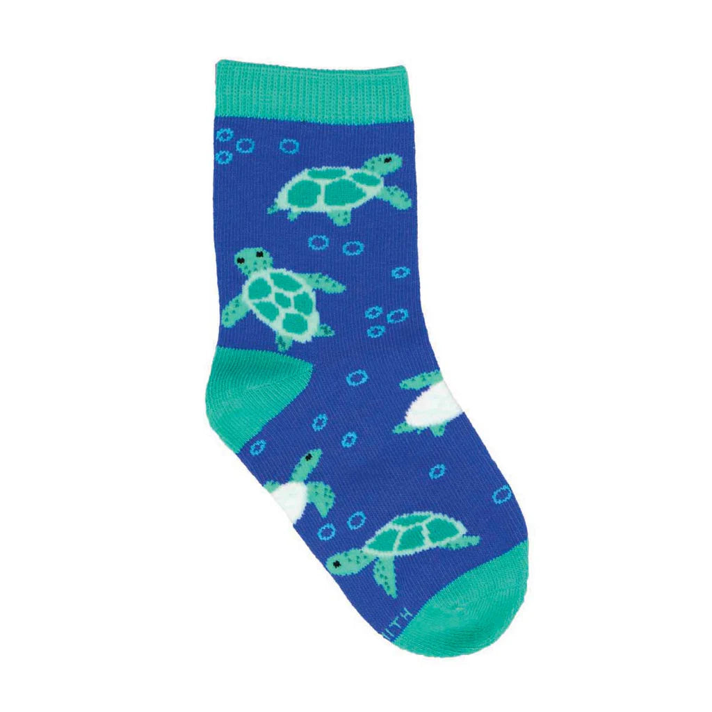BUBBLY TURTLES KID'S CREW SOCKS