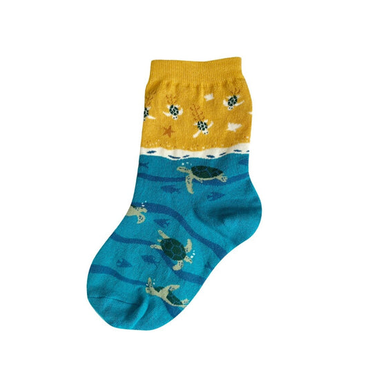 SEA TURTLES KID'S CREW SOCKS