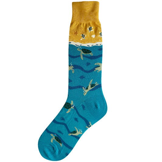 SEA TURTLES MEN'S CREW SOCKS