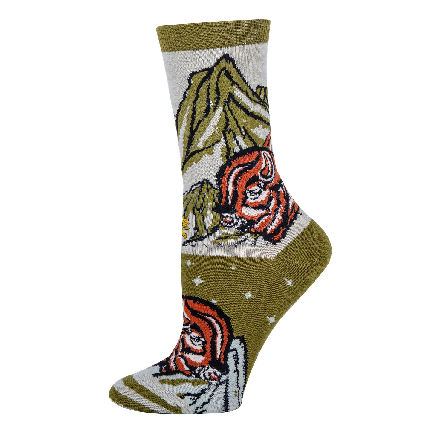 Bison Meadows Women's Cotton Dress Crew Socks