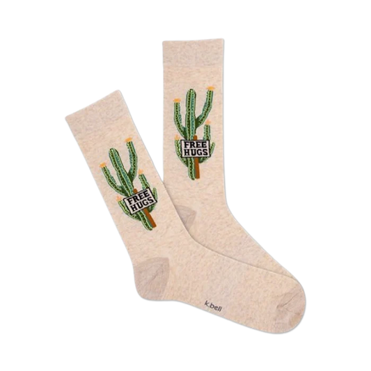 FREE HUGS MENS CREW SOCKS