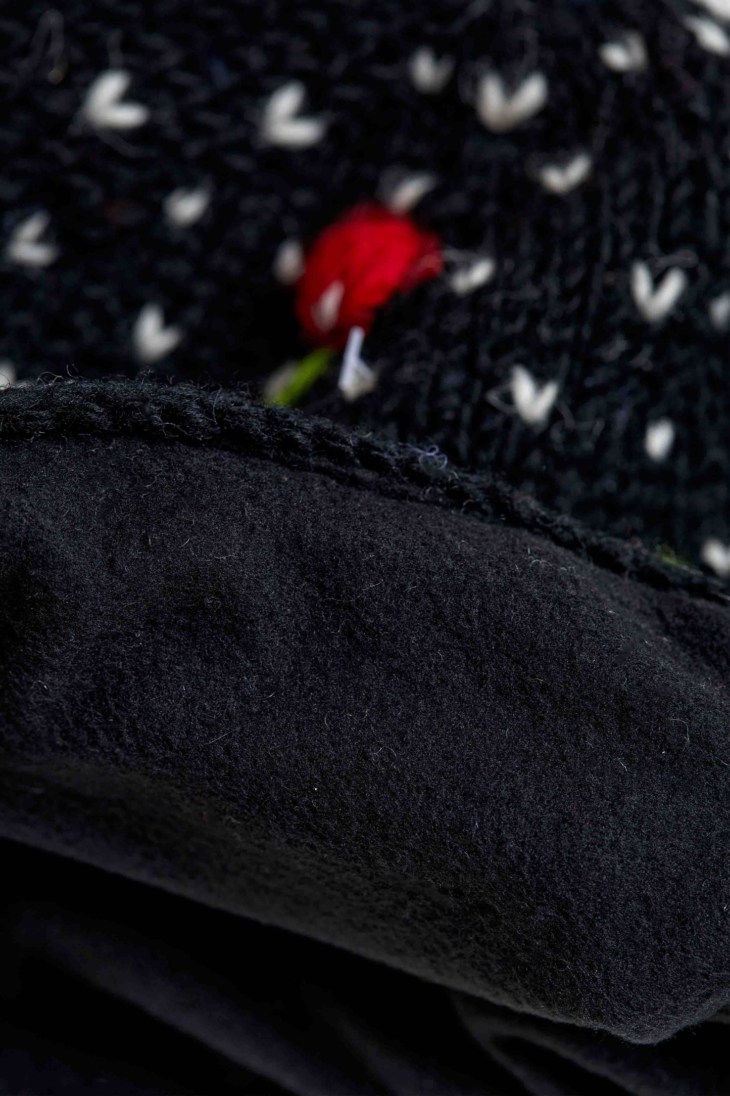 Cherries Noir Knit Beanie