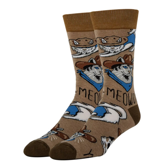 MEOWDY MEN'S CREW SOCKS