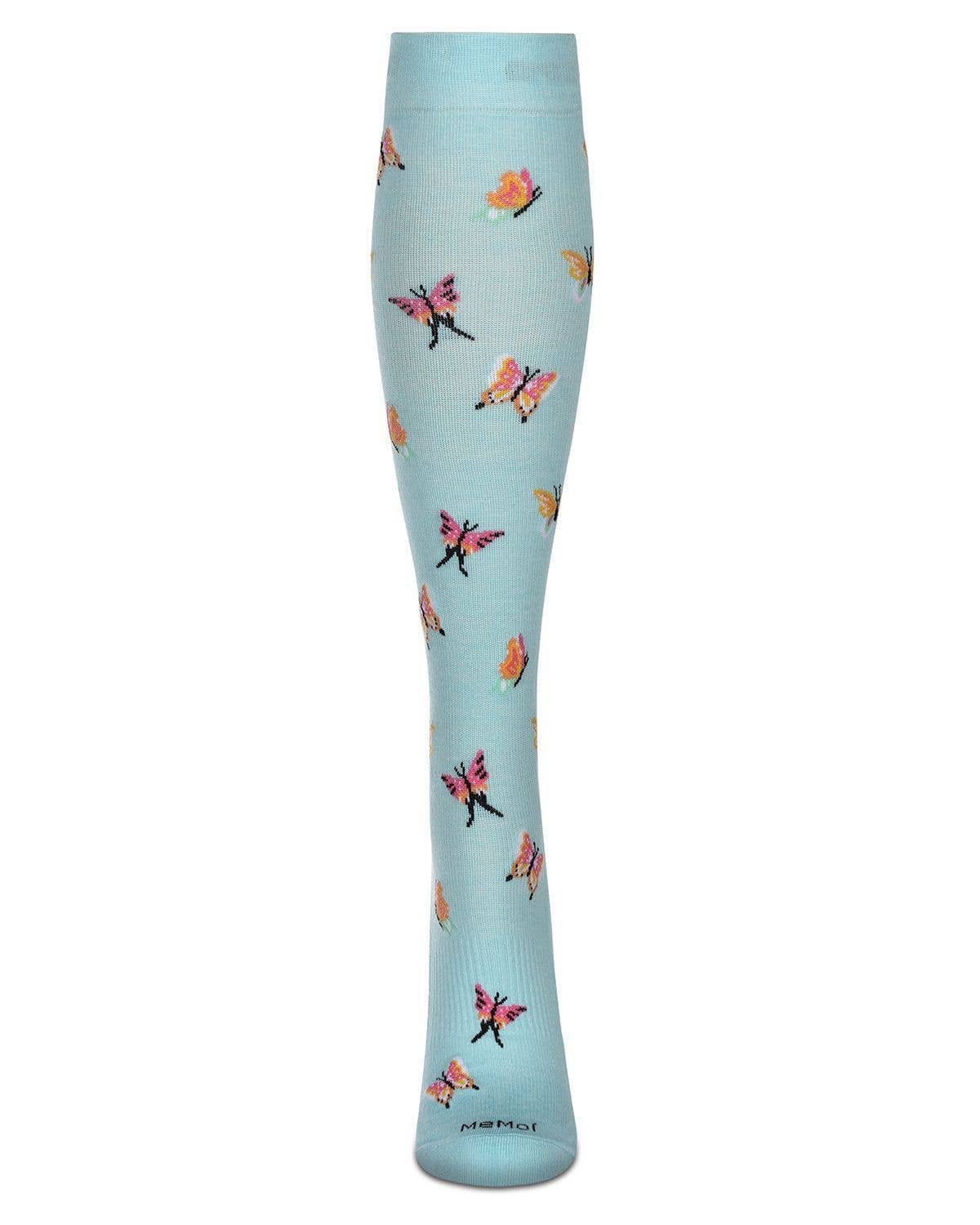 WOMEN'S BUTTERFLY BAMBOO BLEND 8-15MMHG COMPRESSION SOCKS