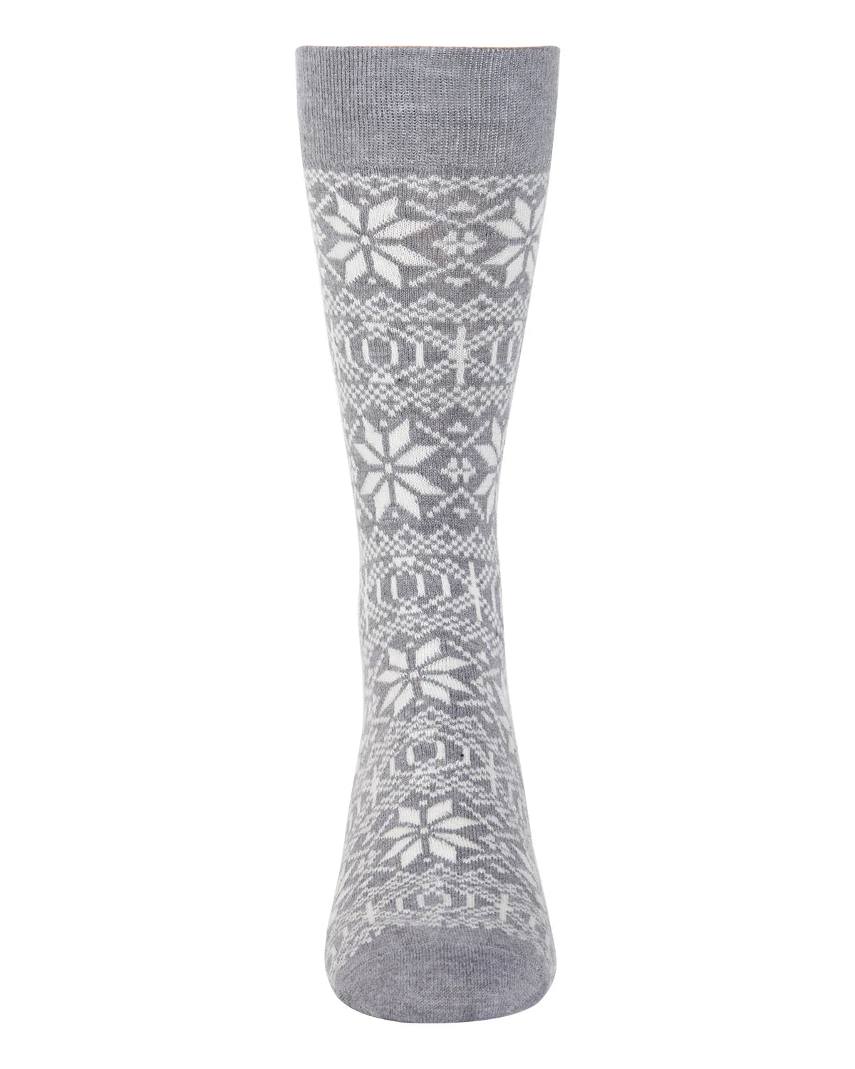 MEN'S SNOWFLAKE LUXURIOUSLY SOFT CASHMERE BLEND CREW SOCKS